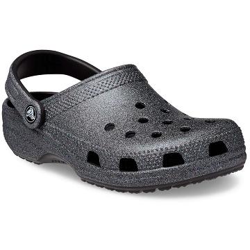 Crocs Klassiska Glitter Clogs Herr Svarta | Sverige 0800ZUTG